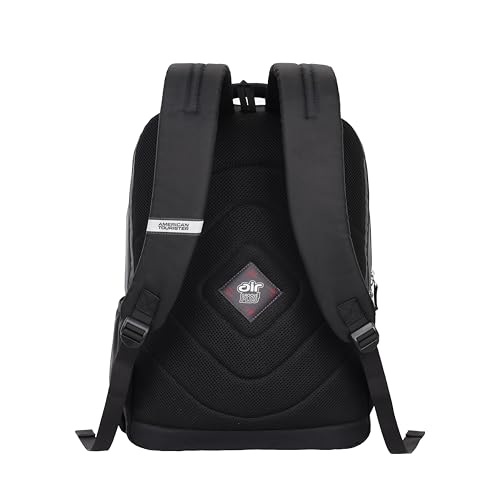 American Tourister Valex Laptop Backpack, 28L & 17" Inch Laptop Compartment, front organiser, bottle holder Backpack Bag For Man And Women, Black