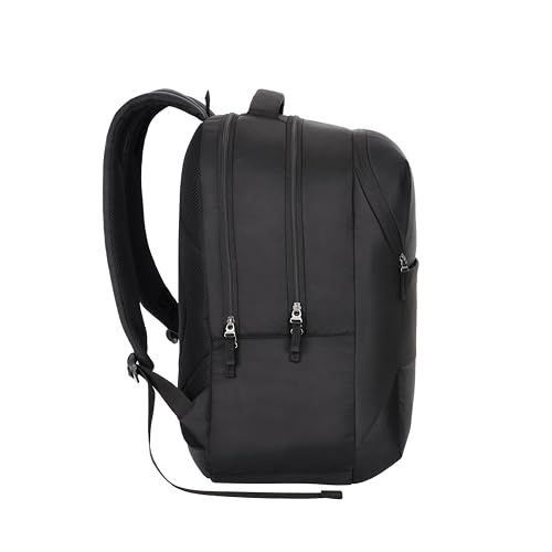 American Tourister Valex Laptop Backpack, 28L & 17" Inch Laptop Compartment, front organiser, bottle holder Backpack Bag For Man And Women, Black