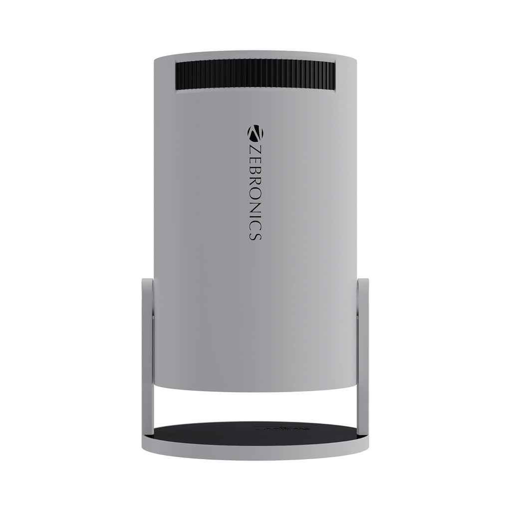 Zebronics PixaPlay® 73 Android Smart Projector, 720p Native, Support 4K, OTT Apps (Netflix, PrimeVideo, Hotstar), 200° Rotatable, 3300 Lumens, Auto Keystone, Miracast, 3W Speaker, 130" Screen, WiFi|BT