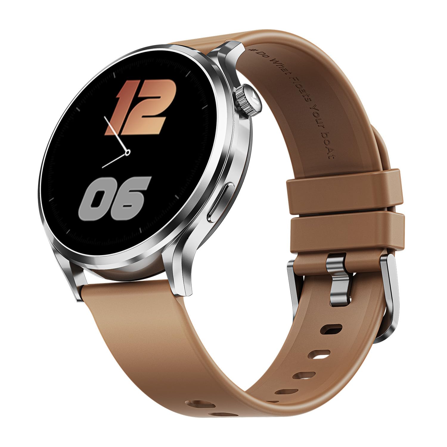 Boat Lunar Discovery w/ 1.39" (3.5 cm) HD Display, Turn-by-Turn Navigation, DIY Watch Face Studio, Bluetooth Calling, Emergency SOS, QR Tray, Smart Watch for Men & Women(Active Black)