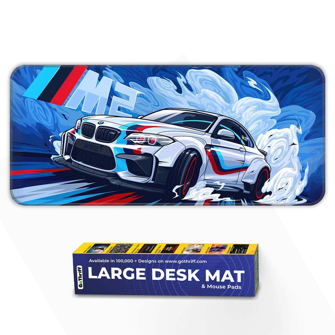 BeeMW Gaming Mouse Pad 60X30CM - Extended Large with Stitched Edges, Non-Slip Rubber Base, Perfect for Setup, PC & Gaming Accessories - Long DeskPad