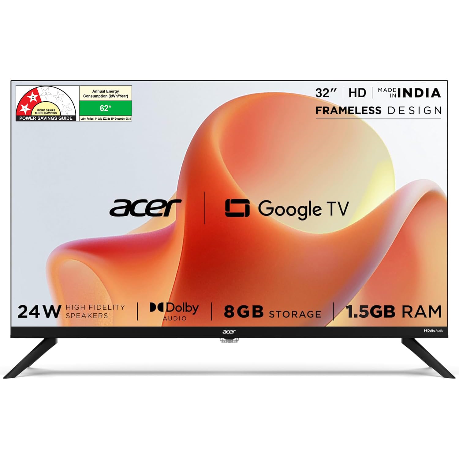 Acer 139 cm (55 inches) G Plus Series 4K Ultra HD LED Smart Google TV AR55UDGGR2851AD