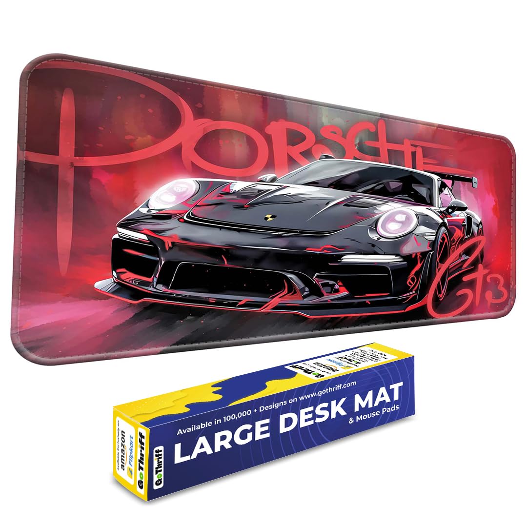 BeeMW Gaming Mouse Pad 60X30CM - Extended Large with Stitched Edges, Non-Slip Rubber Base, Perfect for Setup, PC & Gaming Accessories - Long DeskPad