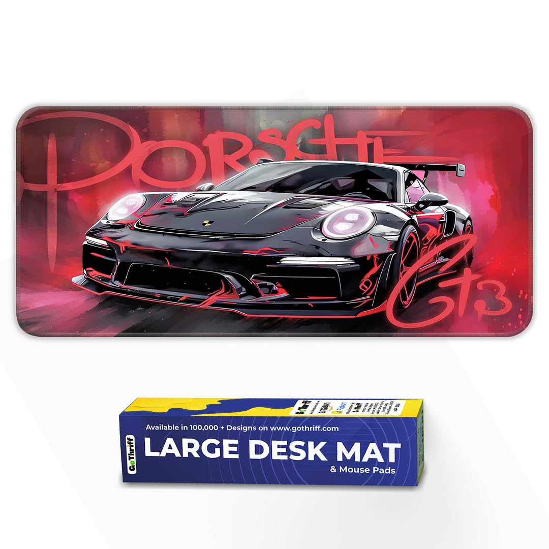 BeeMW Gaming Mouse Pad 60X30CM - Extended Large with Stitched Edges, Non-Slip Rubber Base, Perfect for Setup, PC & Gaming Accessories - Long DeskPad