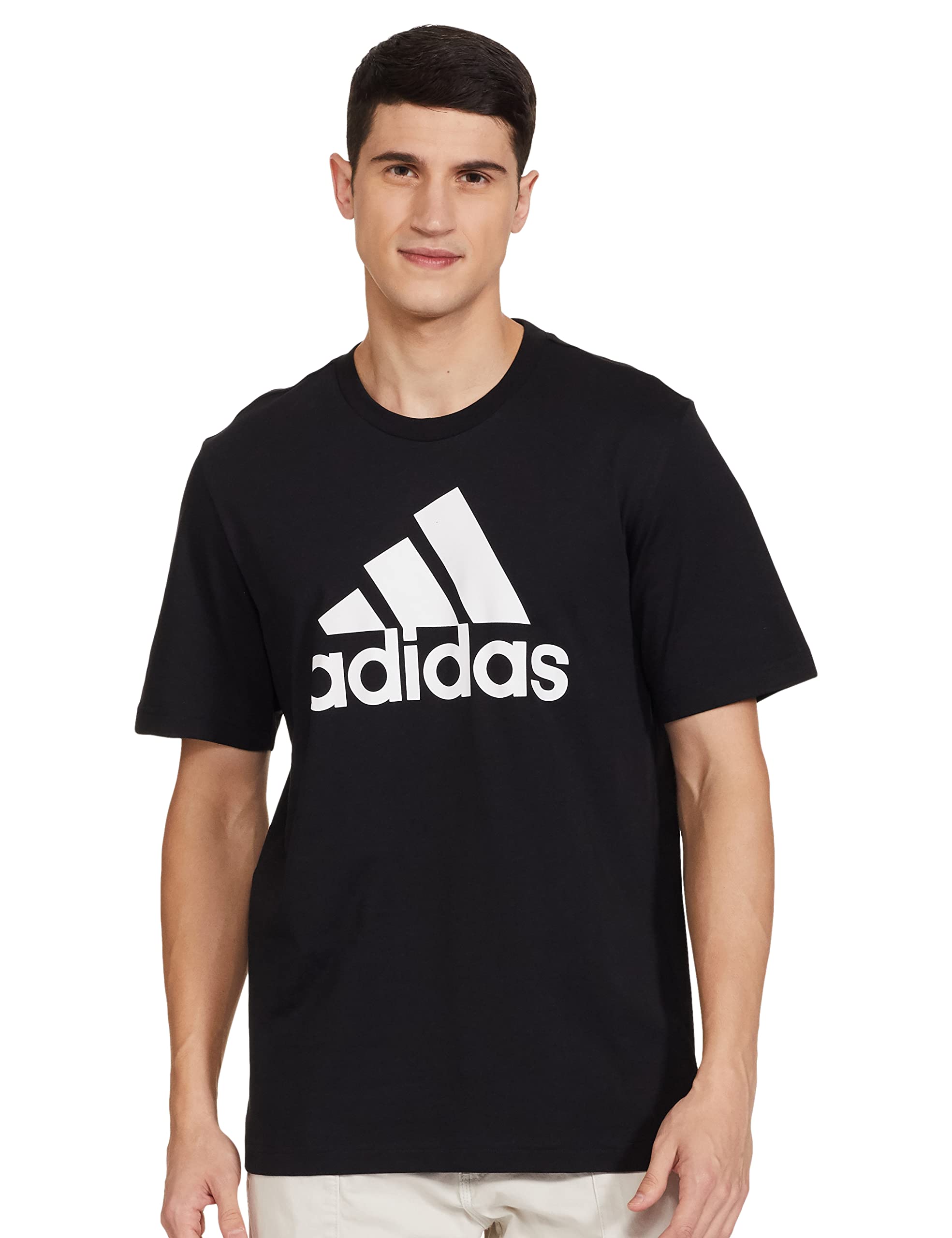 Adidas Men's Cotton Regular Fit T-Shirt