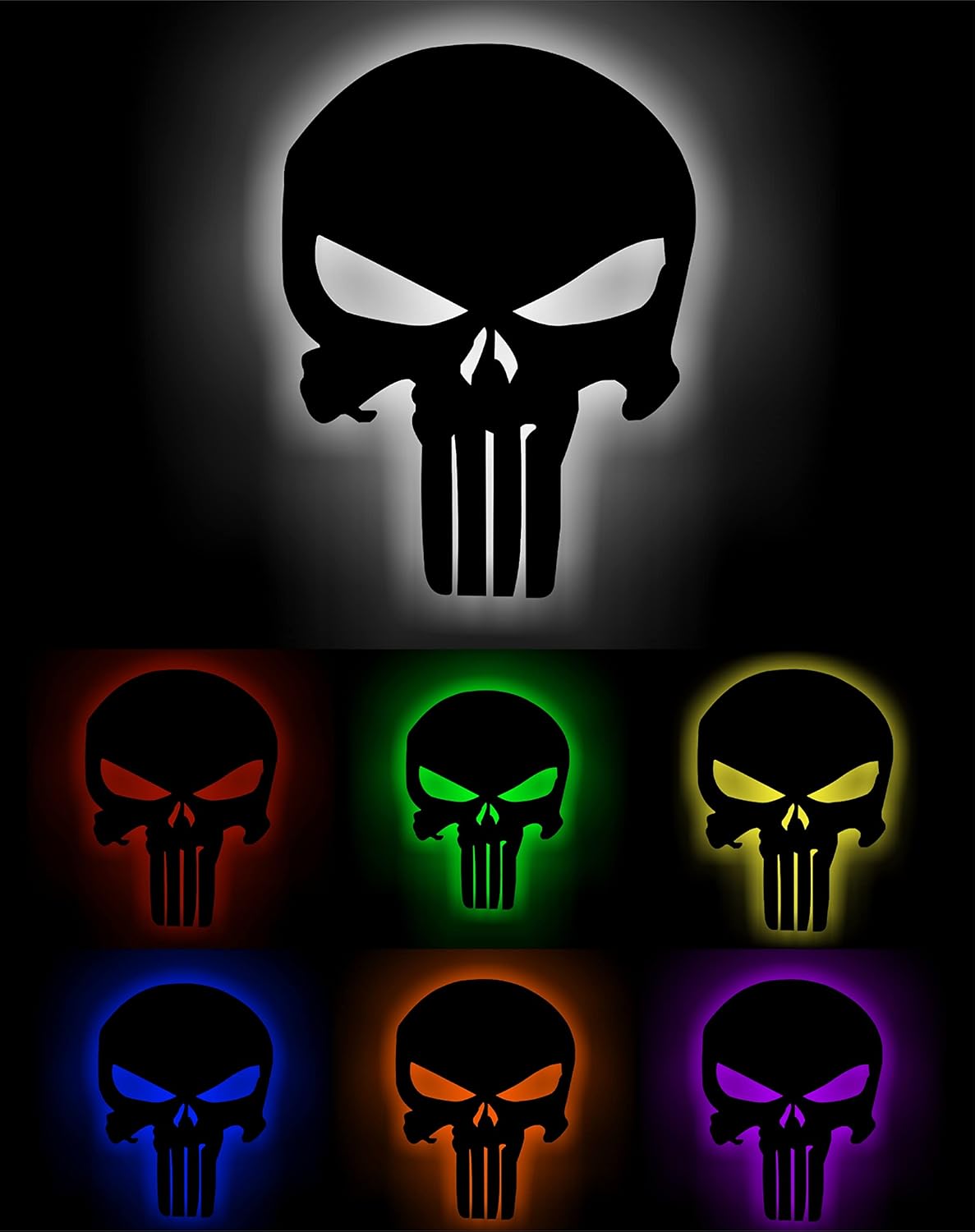 AD INFINITUM LED Wall Lamp, Comic Lover, Bat Cave, Night Lamp, for Gift, Kids Room, Gaming Setup, Gaming Room, Man Cave (Dark_Knight-Multicolor)