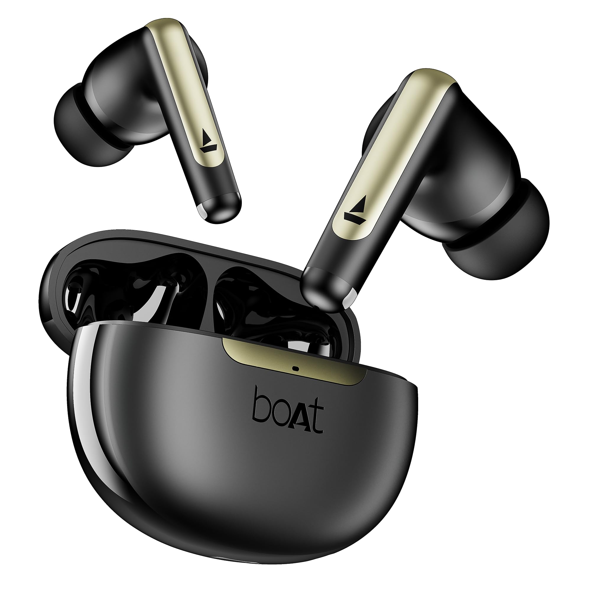 Boat Airdopes 141 Gen 2 (2025), 4 Mics ENx Tech, 48 Hrs Playback, Free Music Streaming, Fast Charge, Low Latency, IPX4, v5.4 Bluetooth Earbuds, TWS Ear Buds Wireless Earphones with mic (Active Black)