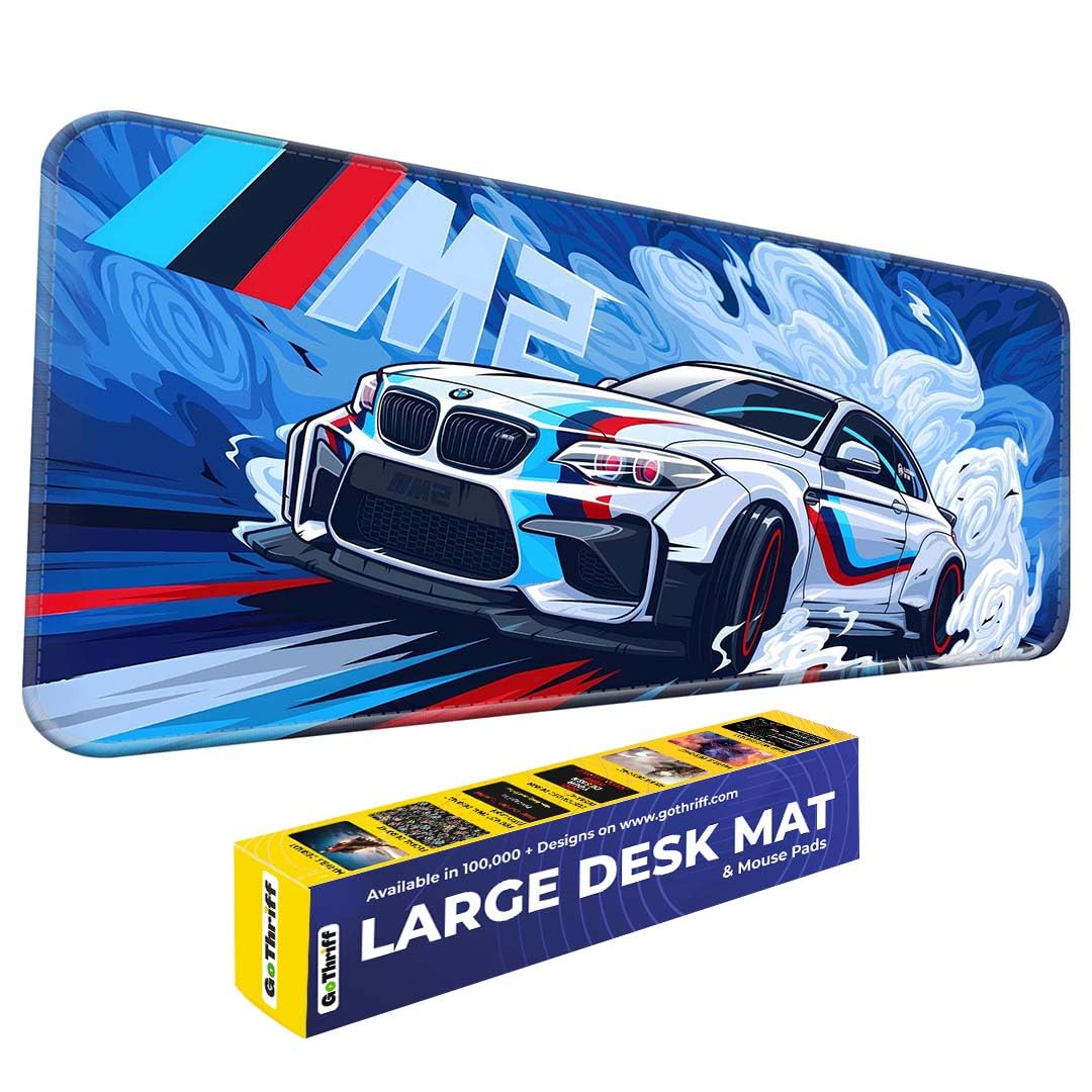 BeeMW Gaming Mouse Pad 60X30CM - Extended Large with Stitched Edges, Non-Slip Rubber Base, Perfect for Setup, PC & Gaming Accessories - Long DeskPad