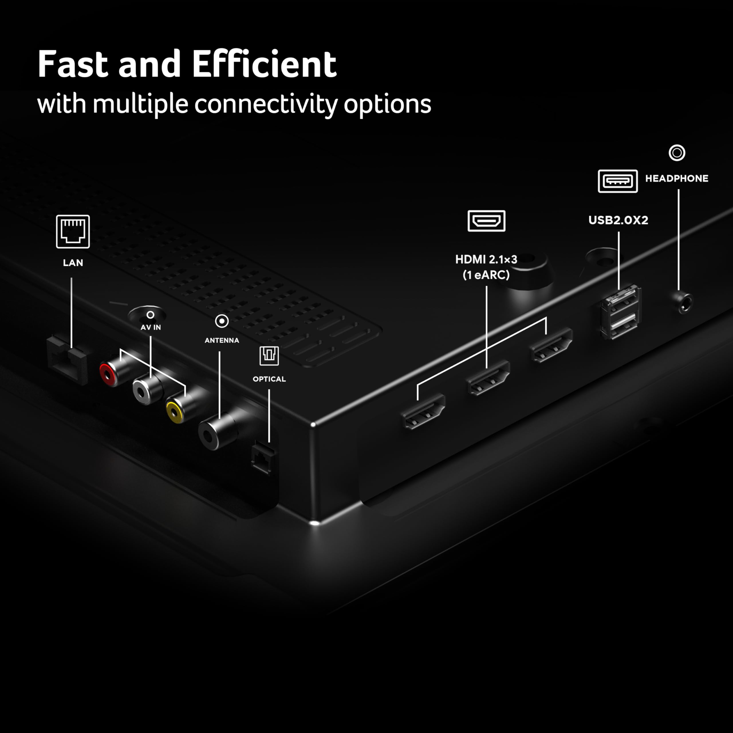 Acer 139 cm (55 inches) G Plus Series 4K Ultra HD LED Smart Google TV AR55UDGGR2851AD