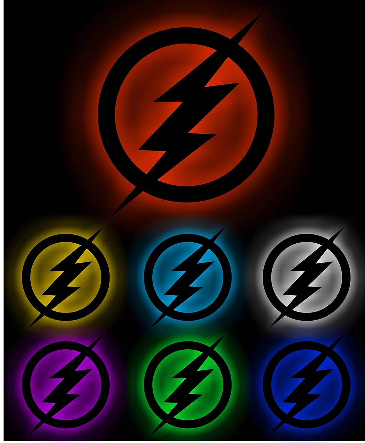 AD INFINITUM LED Wall Lamp, Comic Lover, Bat Cave, Night Lamp, for Gift, Kids Room, Gaming Setup, Gaming Room, Man Cave (Dark_Knight-Multicolor)