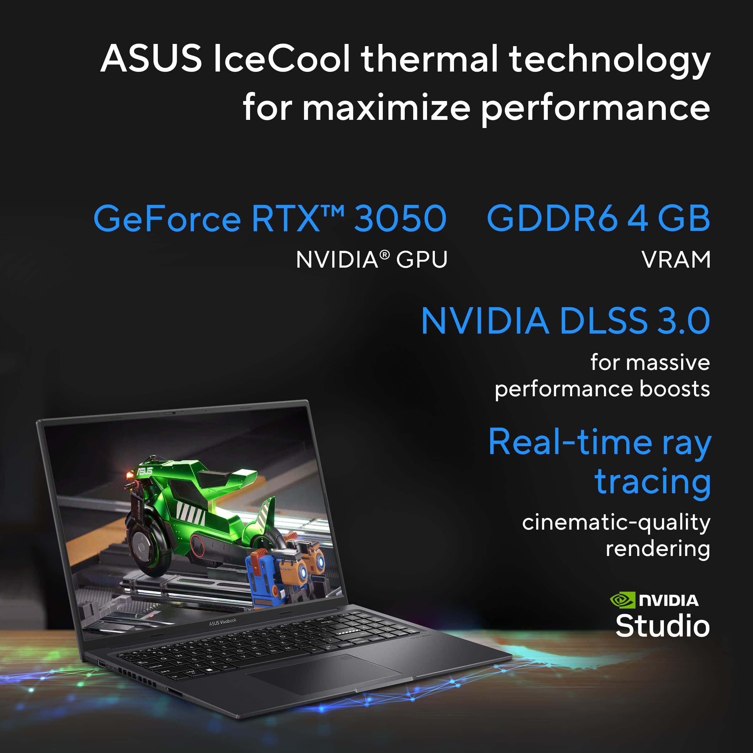 ASUS Vivobook 16X,Smartchoice,Intel Core i7-13620H,Creator/Gaming Laptop(RTX 3050-4GB/16GB RAM/512GB SSD/FHD+/16"/144Hz/M365 Basic (1Year)*/Office Home 2024/Cool Silver/1.8 Kg) K3605VC-RP492WS