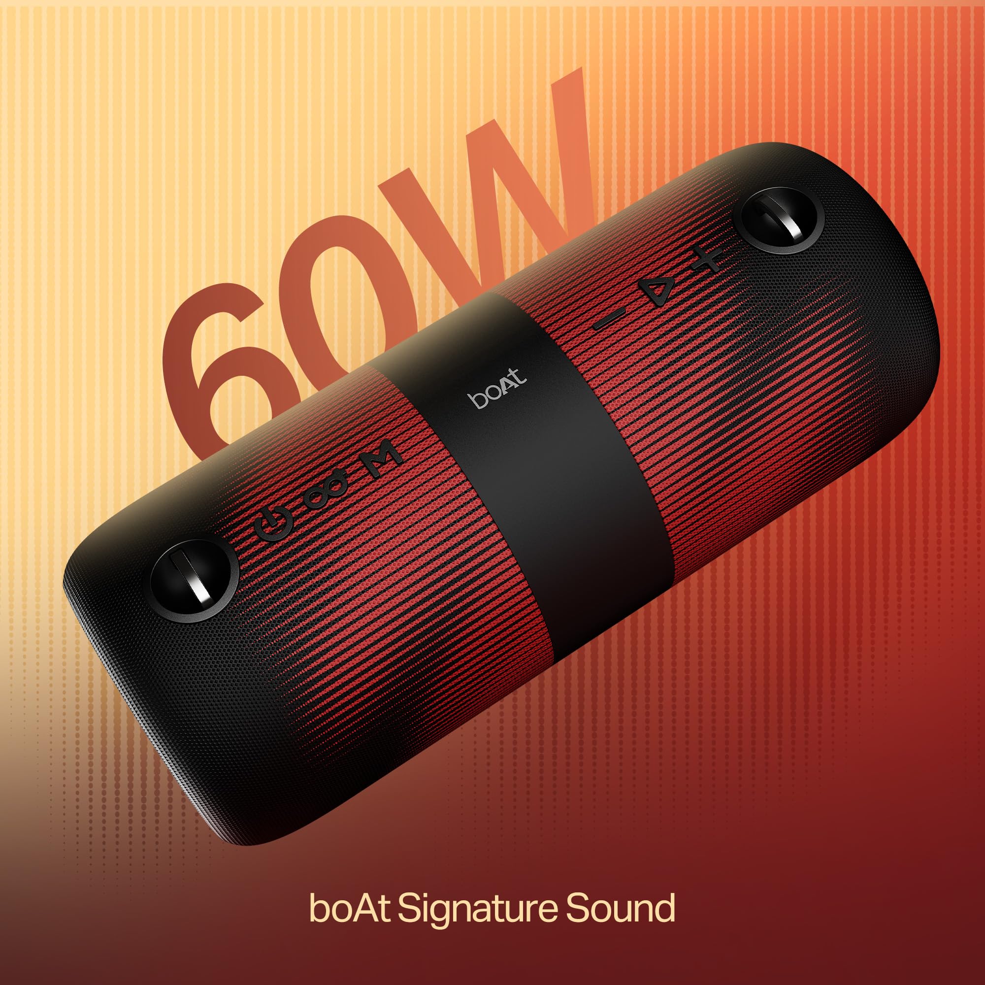 Boat 2025 Launch Stone 1200 Pro, 60W Boat Signature Sound, 76.2mm Drivers, TWS,7.5H Battery, Built-in Mic, Carry Strap,IPX6, Bluetooth Speaker, Wireless Speaker, Portable Speaker (Twilight Black)