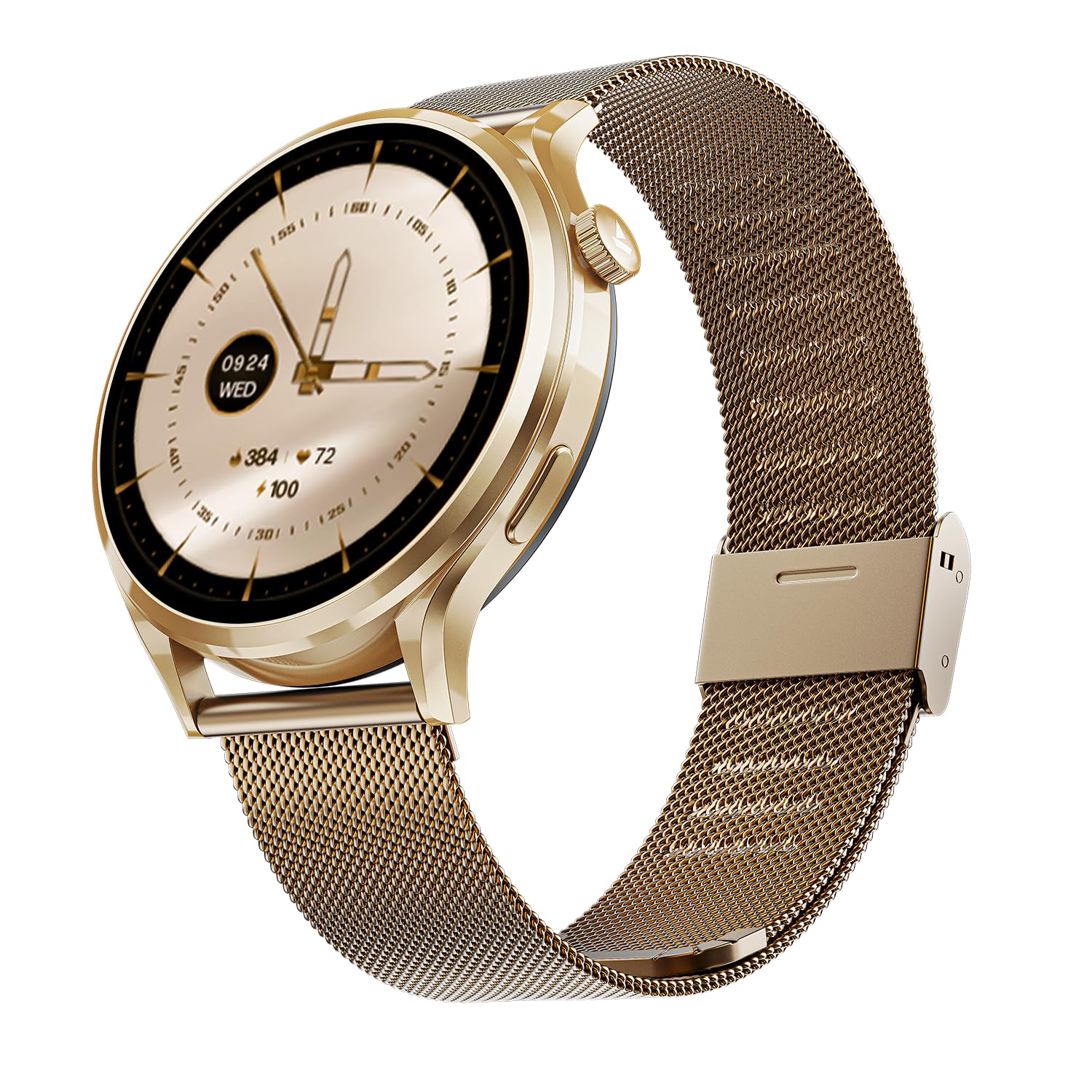 Boat Lunar Discovery w/ 1.39" (3.5 cm) HD Display, Turn-by-Turn Navigation, DIY Watch Face Studio, Bluetooth Calling, Emergency SOS, QR Tray, Smart Watch for Men & Women(Active Black)